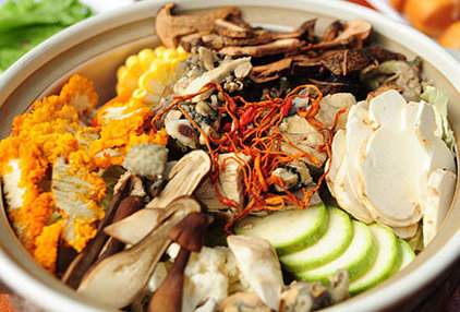 famous seasonal wild mushroom hotpot in yunnan china