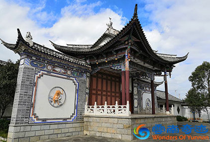 ancient xizhou building dating from the times of the tea horse road trading post time