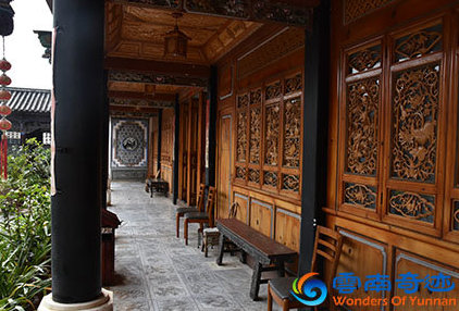 ancient xizhou building dating from the times of the tea horse road trading post time