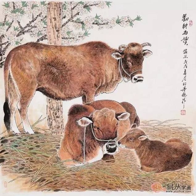 chinese zodiac painting ox