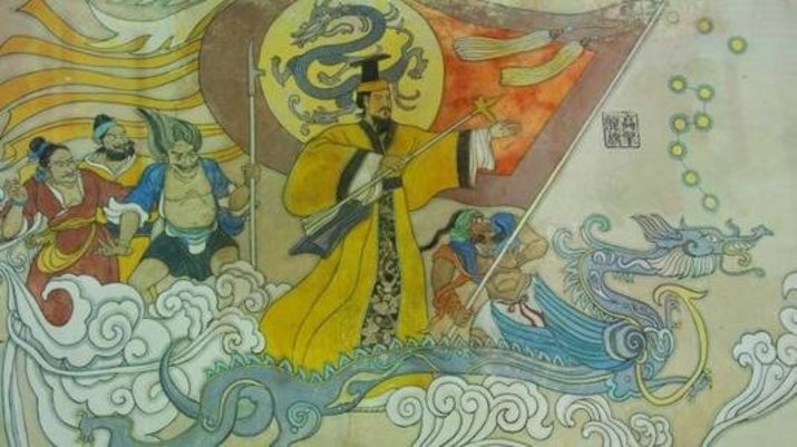 Mythical painting of Huangdi the Yellow Emperor