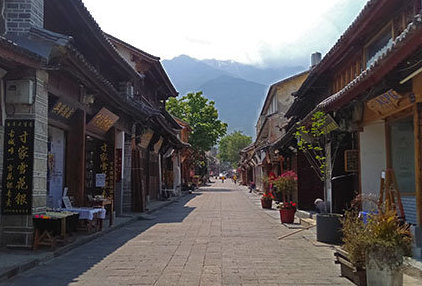 dali old town yunnan china deserted during covid-19 corona virus outbreak